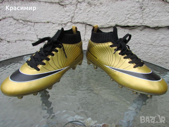 Златисти футболни обувки IFIKK, снимка 8 - Футбол - 45456751