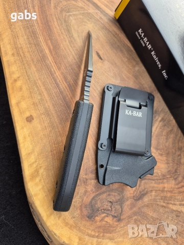 Нож KA BAR Hinderer 2485 с фиксирано острие,фултанг с кания, снимка 4 - Ножове - 52838446