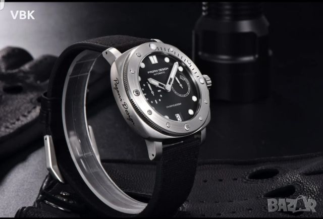 Pagani Design -Бизнес механичен автомат ръчен часовник, снимка 1 - Мъжки - 45567817