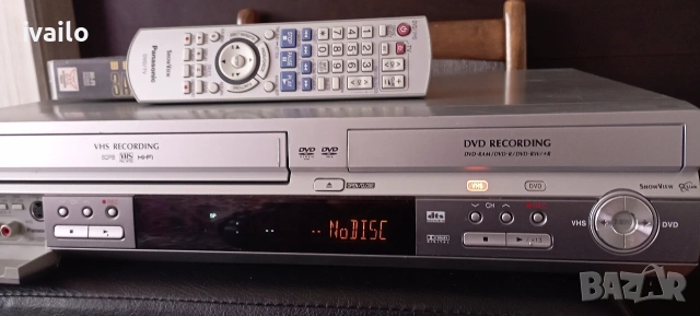 Panasonic VHS-DMR-ES30V Записвачка!!!, снимка 4 - Плейъри, домашно кино, прожектори - 53094455