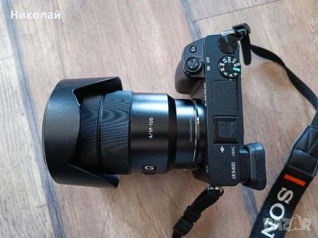 фотоапарат Sony A6400 + обектив 18-105mm f/4 G OSS и подарък, снимка 4 - Фотоапарати - 45608159