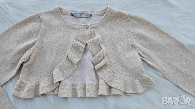 Детско болеро H&M черно и златно 2-4 години , снимка 4 - Детски пуловери и жилетки - 50114379