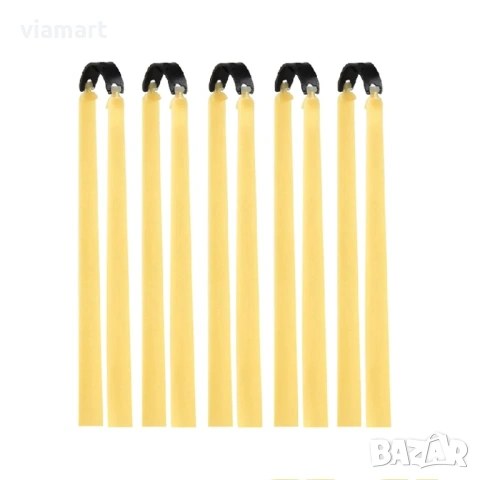 Плоски ластици за прашка SYQT, Естествен каучук, Дебелина 2 мм, 5 броя