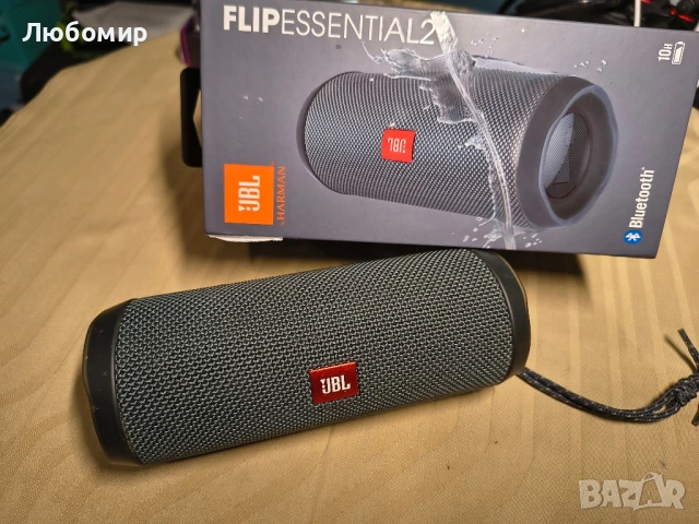 ПОРТАТИВЕН ГОВОРИТЕЛ JBL FLIP ESSENTIAL 2 PORTABLE SPEAKER BLACK , снимка 7 - Bluetooth тонколони - 51220637