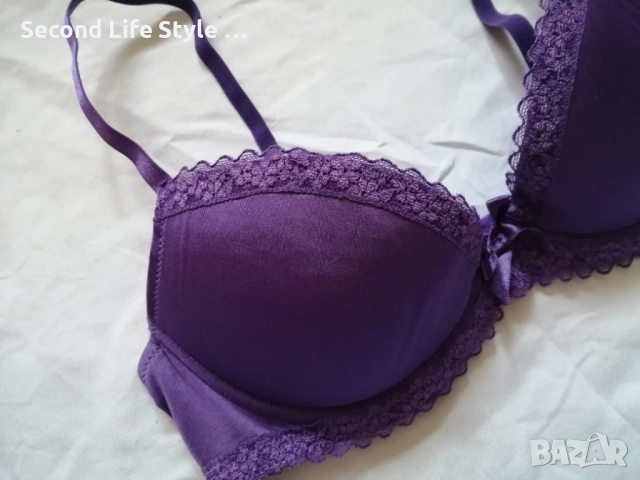 75А лилав сутиен H&M, снимка 2 - Бельо - 52922527