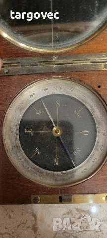 старинен прецизен компас, снимка 3 - Антикварни и старинни предмети - 52218833