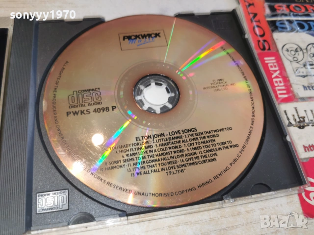 ELTON JOHN CD-ВНОС GERMANY 0603261715H2E6R, снимка 2 - CD дискове - 53737279