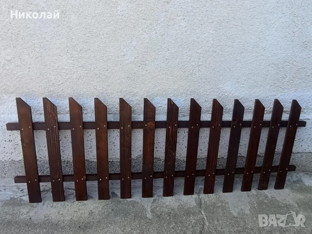 Декоративна дървена ограда за градина заведение детска площадка , дървени огради оградки