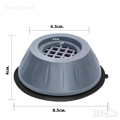 4 бр. Антивибрационни подложки, гумени крачена за пералня., снимка 2 - Перални - 51599699