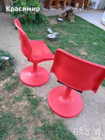 Винтидж въртящи се пластмасови столове. 60 лв. за бр. Има налични бройки, снимка 8 - Антикварни и старинни предмети - 51526353