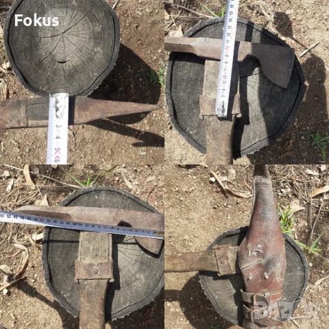 Стара немска окопна кирко-брадва ВСВ, снимка 7 - Антикварни и старинни предмети - 50919204