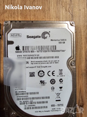 Лот от 9 бр. дефектни хард дискове (HDD/SSD) – за части/любители/хоби | Seagate, Samsung, WD, HGST, снимка 10 - Твърди дискове - 54016700