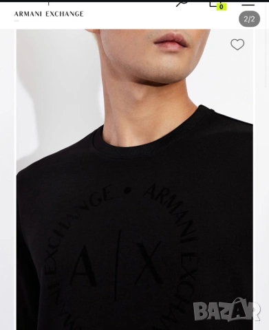 Блуза S Armani exchange , снимка 2 - Блузи - 53579521