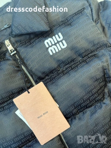 Дамско черно яке Miu miu, снимка 2 - Якета - 52018216