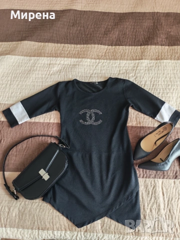 Асиметрична туника с 3/4 ръкав, размер S