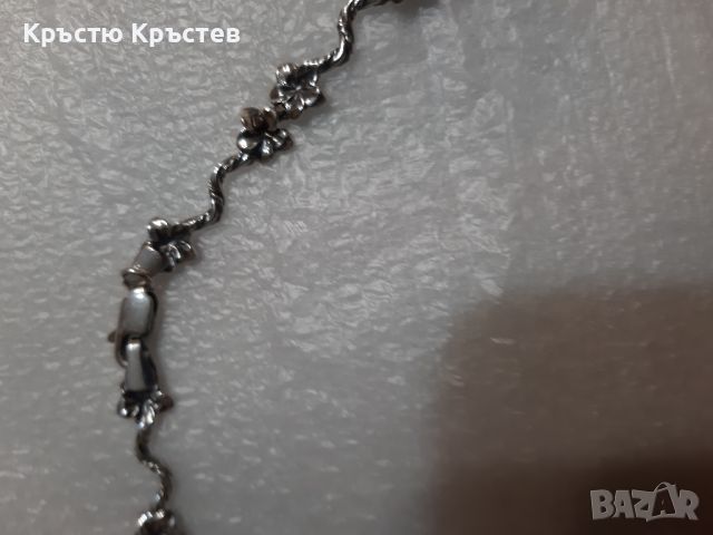 сребърно колие, снимка 4 - Колиета, медальони, синджири - 46021814