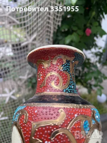 Стара Ваза Satsuma оригинал, снимка 9 - Вази - 50053396