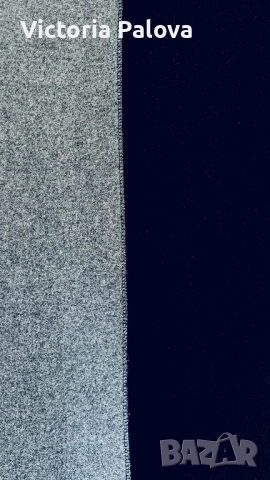 Модерен голям зимен шал - реверсивен, черно и сиво, снимка 7 - Шалове - 52795132