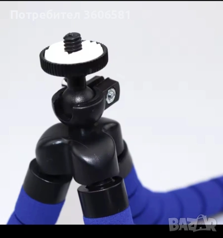 Мини гъвкав държач за телефон/камера тип Октопод с гъвкава скоба за статив, снимка 5 - Селфи стикове, аксесоари - 40136260