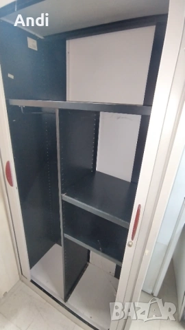 Mетален Шкаф - каса със рафтове и заключване  100/45/198 см, снимка 9 - Шкафове и рафтове - 53204087