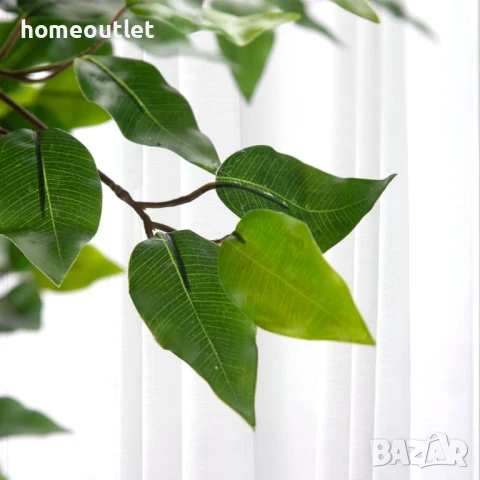 ПРОМОЦИЯ Изкуствен фикус бенджамин с енергоспестяващи лед светлини, 122см A-GE23027, снимка 3 - Изкуствени цветя - 50950217