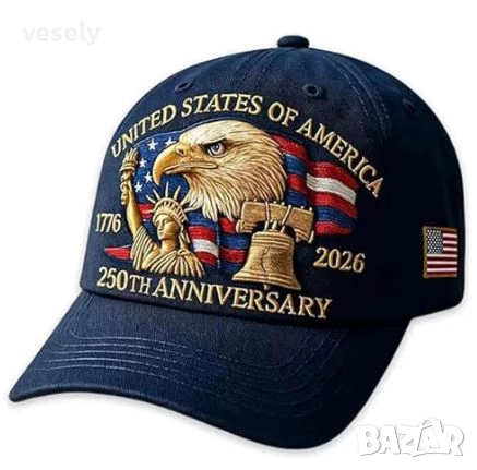  Бейзболка 250-годишнината на САЩ, снимка 2 - Шапки - 52237096