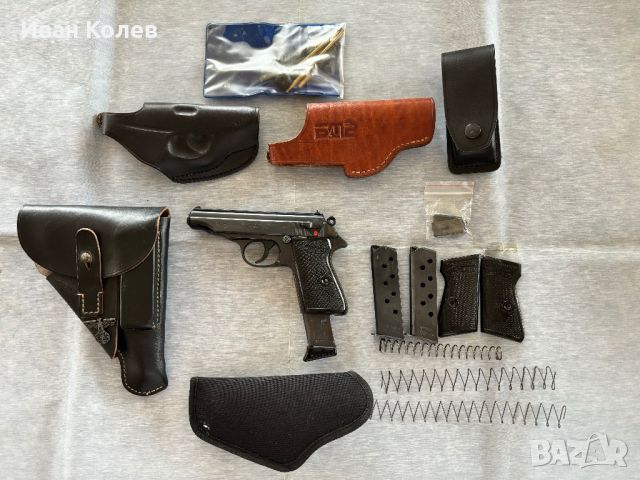 Боен пистолет Walther PP 7.65 1943 г. FULL SET, снимка 2 - Бойно оръжие - 46395895