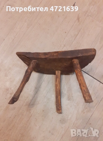 Столче трикрако дърво старо , снимка 3 - Антикварни и старинни предмети - 53259895