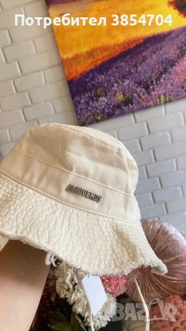 шапка Жакмюс*оригинал*JACQUEMUS Le Bob Artichaut bucket hat, снимка 12 - Шапки - 53285687