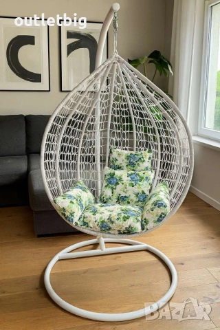 Градинска висяща люлка тип гнездо,яйце–Промоция!