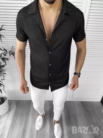 Мъжка риза с къс ръкав Витали модел 2024, снимка 3 - Ризи - 45266239