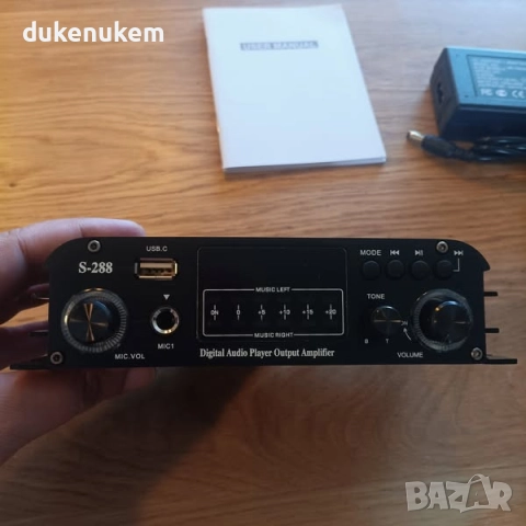 4.1-канален мини HiFi стерео усилвател 1200W, Bluetooth 5.0, USB, снимка 8 - Тонколони - 52652123