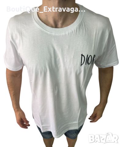 Мъжка тениска Dior White !!!, снимка 1 - Тениски - 45828677