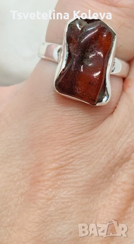 Кехлибарен сет проба 925, снимка 2 - Бижутерийни комплекти - 53784548