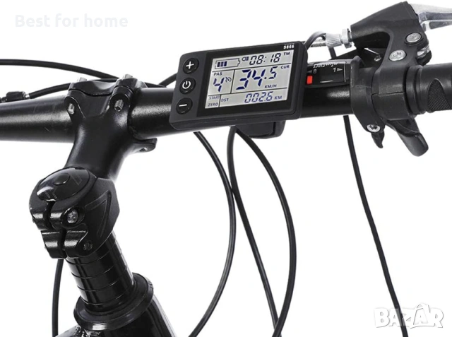 S866 LCD дисплей за електрически велосипед за интелигентен контролер за електрически велосипеди, снимка 2 - Части за велосипеди - 53415258