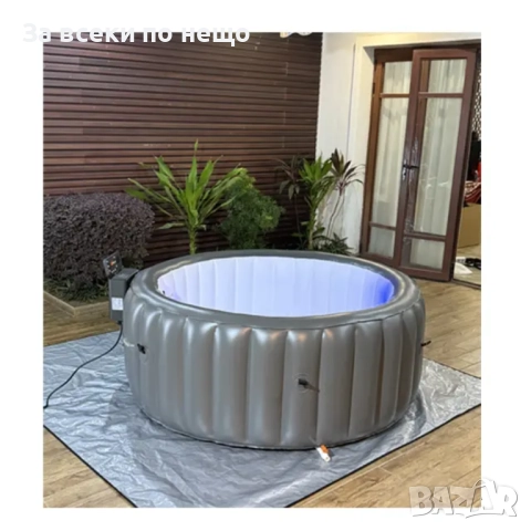 Луксозно надуваемо СПА джакузи с отоплителна помпа и покривало, снимка 2 - Басейни и аксесоари - 51745279