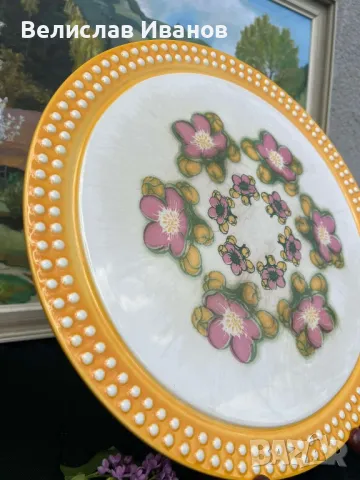 Порцеланово плато за торта и сладкиши. Herbolzheim. Маркирано., снимка 2 - Антикварни и старинни предмети - 49937949