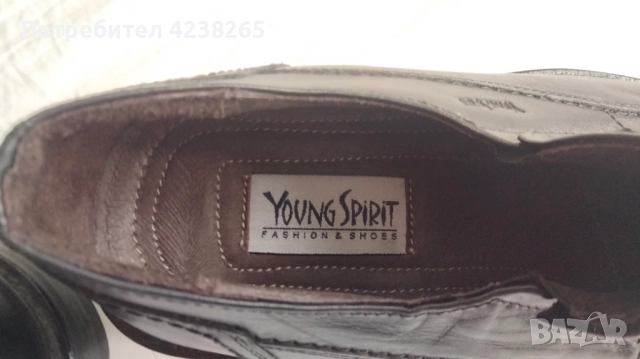 Обувки "Young Spirit" нови, елегантни, черни, естествена кожа, снимка 4 - Официални обувки - 52216831