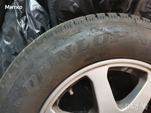 4 зимни гуми  215/65/16 Dunlop и 4бр. алуминиеви джанти 5х114,3, 16 цола, , снимка 7 - Гуми и джанти - 52576459