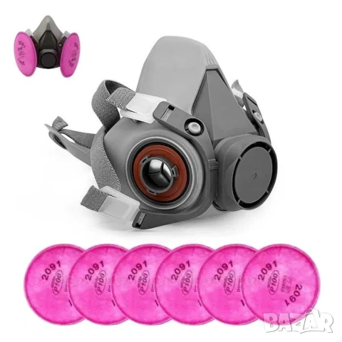 Защитна полумаска 3M еквивалент| Предпазна маска с филтри