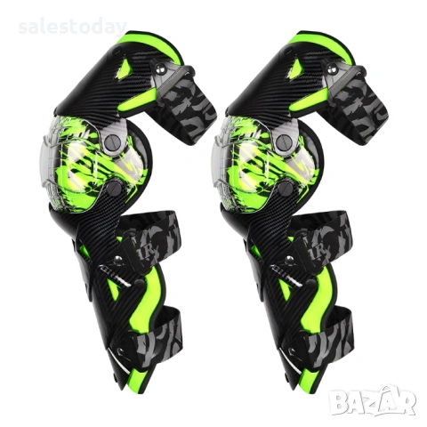 Мото Наколенки, протектори, черни/ неон