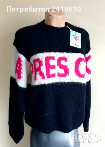 MC2 Sain Barth Wool Italy Womens Size  M НОВО! ОРИГИНАЛ! Дамски Пуловер!, снимка 14 - Блузи с дълъг ръкав и пуловери - 53384290