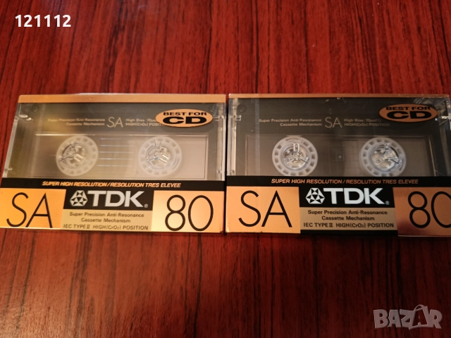 Аудио касети TDK SA 80