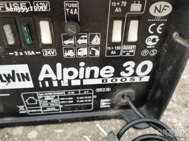 TELWIN ALPINE 30 CHARGER+BOOST-ВНОС SWISS 1104261729, снимка 10 - Аксесоари и консумативи - 54167006