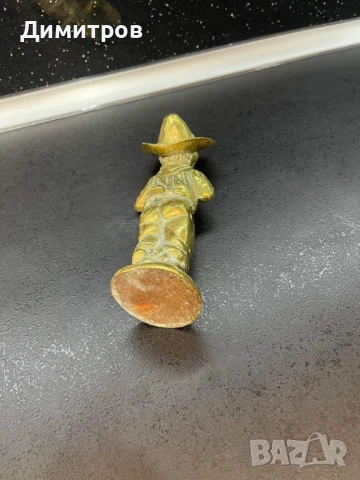 Бронзова пластика статуетка, снимка 2 - Антикварни и старинни предмети - 51059551