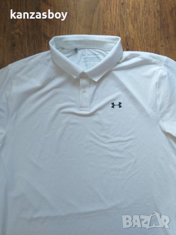 Under Armour Performance Textured 3.0 Polo Shirt - страхотна мъжка тениска КАТО НОВА 2ХЛ, снимка 7 - Тениски - 46351590