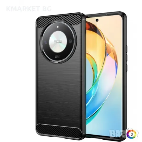 Honor Magic6 Lite 5G / X9b 5G Удароустойчив Carbon Fiber Калъф и Протектор, снимка 2 - Калъфи, кейсове - 47759998