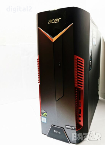Gamin Компютър Acer Nitro N50-600 ,Intel Core i5-8600 ,16GB DDR4,SSD-512+2TB ,Nvidia GTX1070ti-8GB, снимка 5 - За дома - 45056070