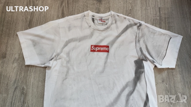 Supreme x MM6 Maison Margiela box logo T-shirt L size , снимка 5 - Тениски - 52826566