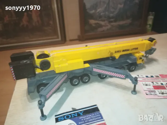 SIKU MEGA LIFTER-МЕТАЛЕН КРАН ОТ ФРАНЦИЯ 1808241046, снимка 13 - Антикварни и старинни предмети - 46942215